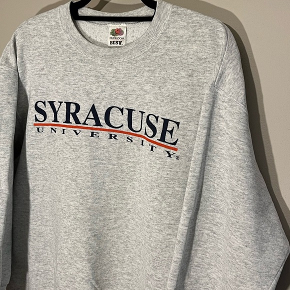 Vintage Syracuse University Sweatshirt Fruit Of The Loom USA Made Mens Large (G) - Picture 5 of 10